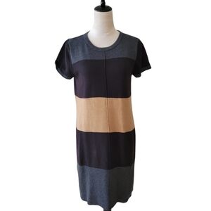 Calvin Klein Color-Block Sweater Dress Size Medium